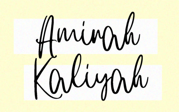 Amirah Kaliyah Typeface Review for Web Design Projects