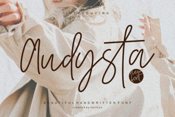 Audysta Typeface: Elegant Handwriting for Editorial Design