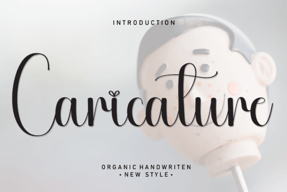 Caricature: A Flowing Handwritten Font for Editorial Mood and Readability