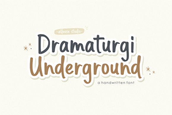 Dramaturgi Underground: A Handwritten Font That Commands Attention