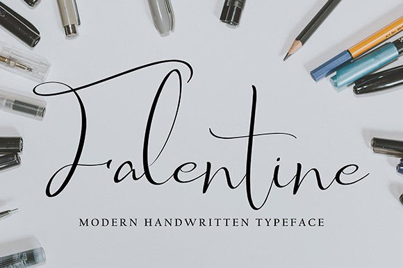Falentine: A Handwritten Script Font for Handmade Products
