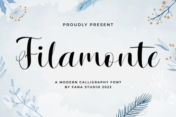 Filamonte: A Calligraphy Font for Editorial Warmth