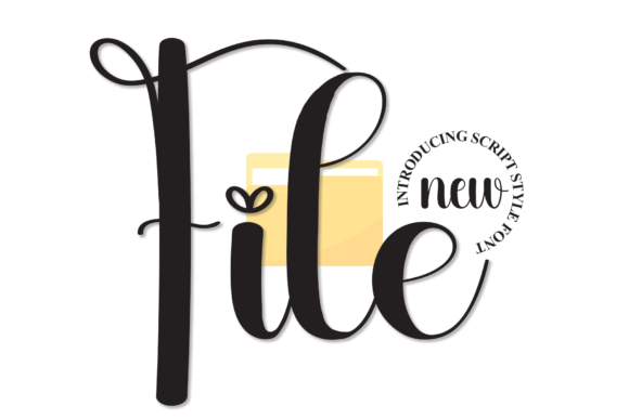 File Font: A Handwritten Typeface for Handmade Sellers