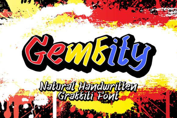 Gemfity: A Graffiti-Style Font That Commands Attention in Campaign Design