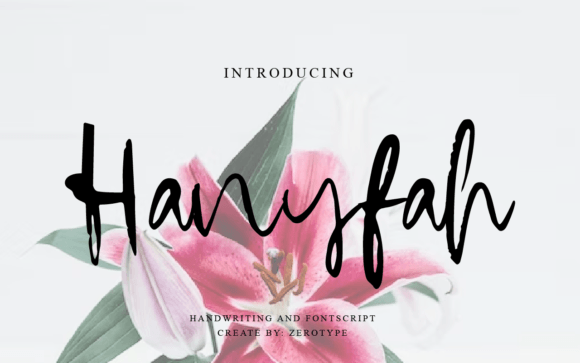 Hanyfah: A Dazzling Script Font for Small Business Branding