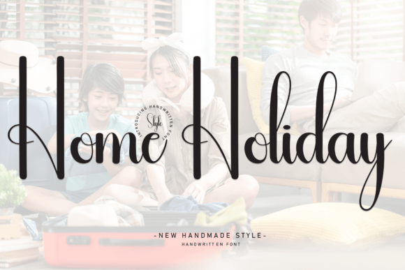 Home Holiday: A Playful Handwritten Display Font for Brands