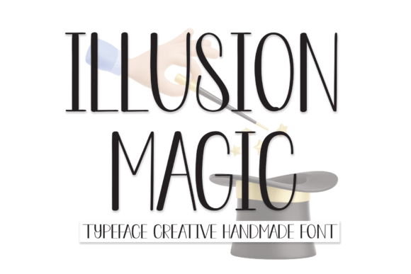 Illusion Magic Font: A Handwritten Typeface for Crafters and Product Makers