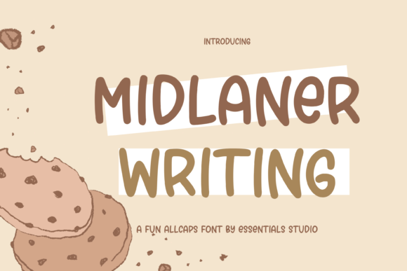 Midlaner Font: A Handwritten Typeface for Digital Design