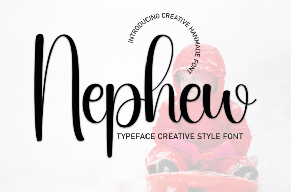 Nephew Font: A Handwritten Typeface for Handmade Products and Printables