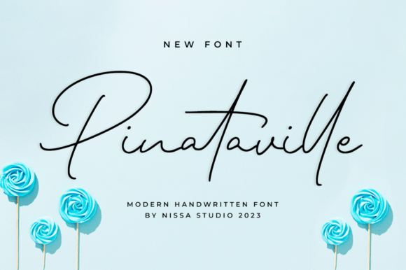 Pinataville: A Handwritten Font That Gives Small Brands a Polished Look
