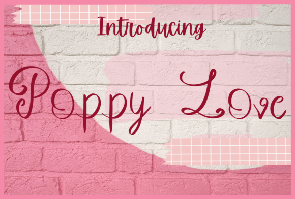 Poppy Love: A Handwritten Font for Your Brand