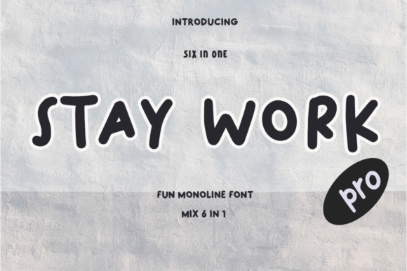Stay Work Pro: A Script Font That Elevates Brand Content
