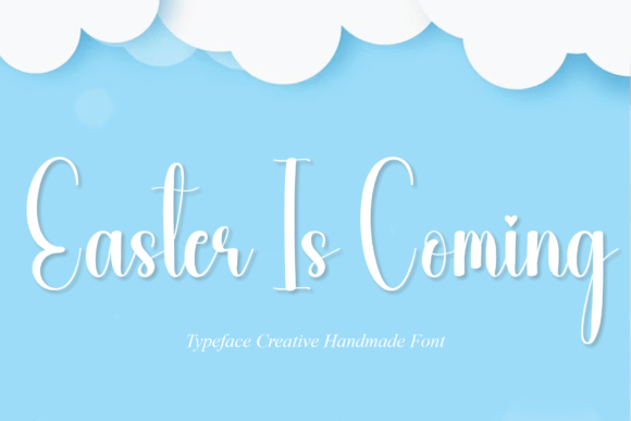 Testing Easter is Coming Font in a Real Web Design Layout