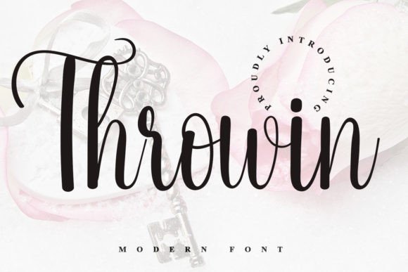 Throwin Font: Handwritten Script for Handmade Products